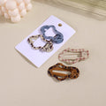 Coffee Leopard Series – Cloud Hair Clips – 2pcs