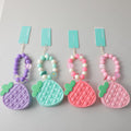 Strawberry creative bead chain storage small bag