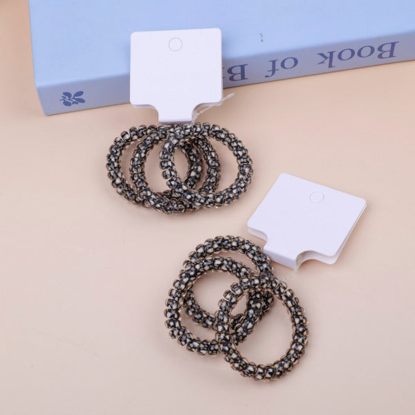 Marbled pattern rubber band -3PCS