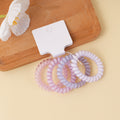 Gradient Spiral Hair Tie - 4 pcs