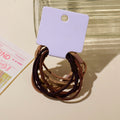 Coffee Dual-Function Hair Ties-4pcs