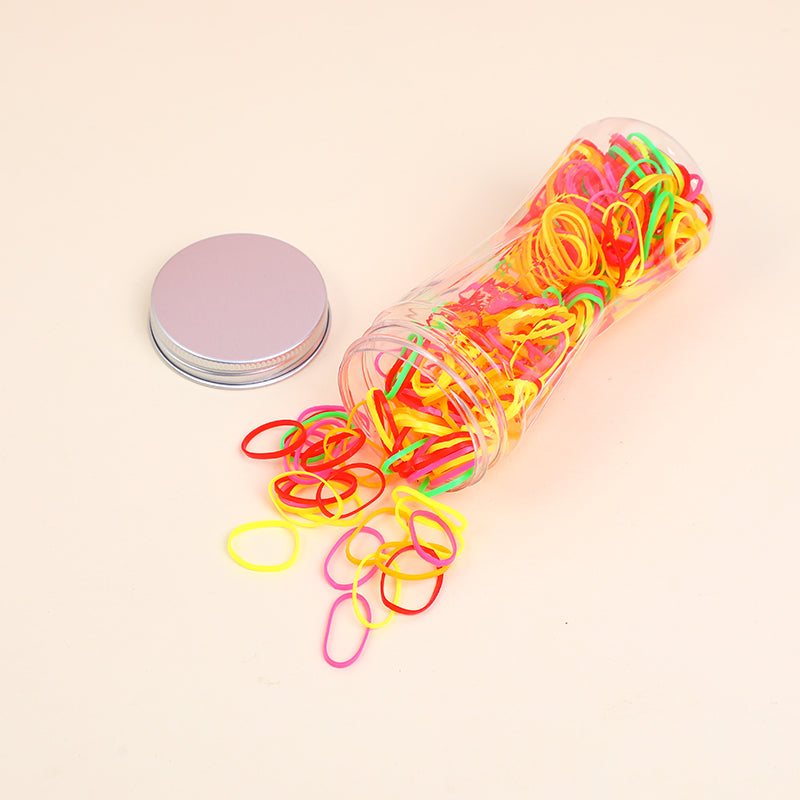 Disposable rubber band with aluminum lid bucket