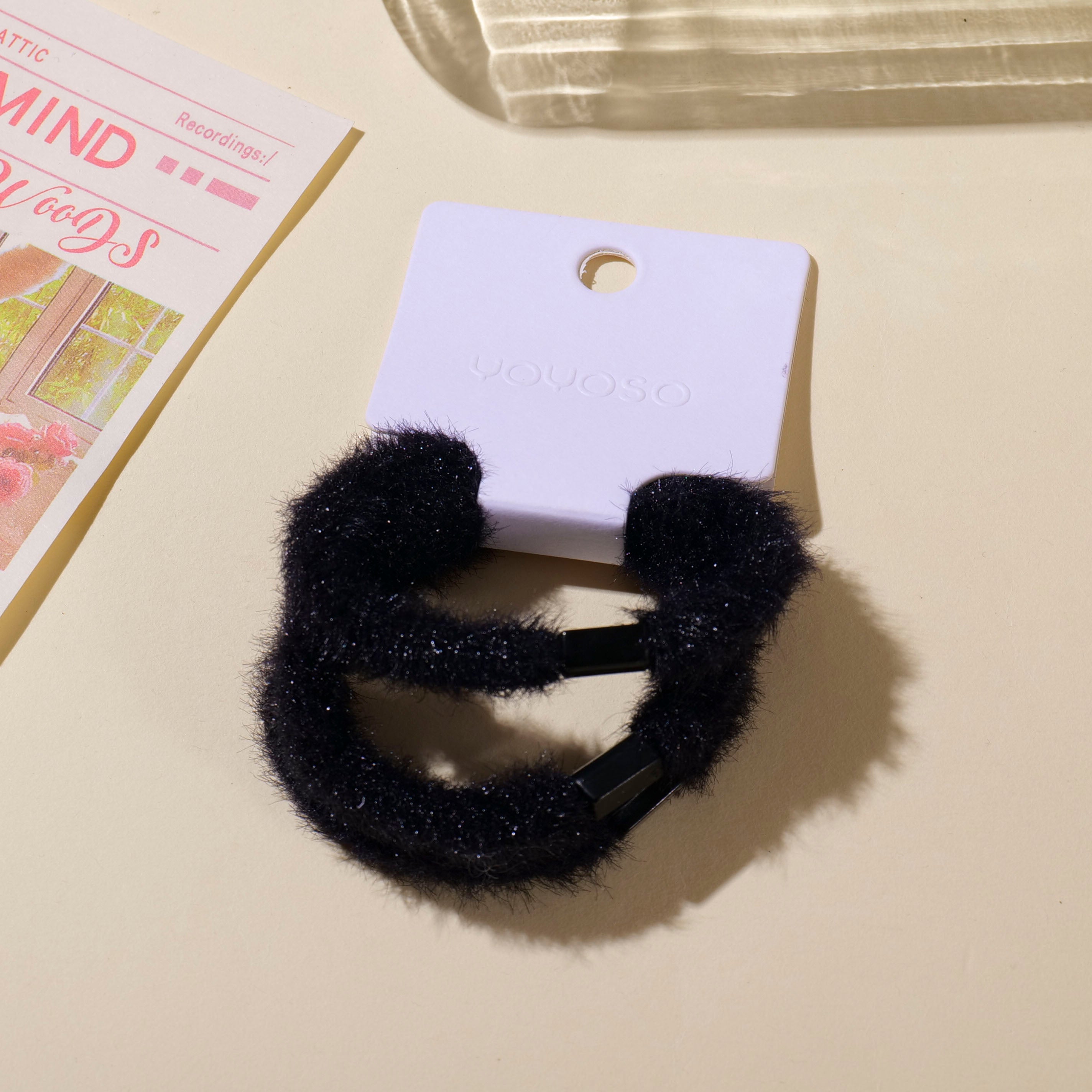 Furry Hair Ties - 3pcs