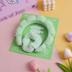 Bowknot Series Cloud Hair Clip Set 4pcs – Green