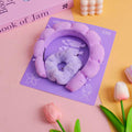 Bowknot Series Cloud Hair Clip Set 4pcs – Purple