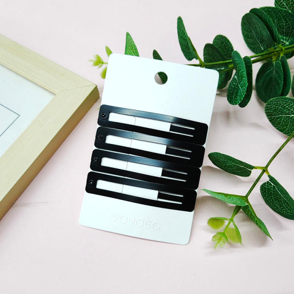 Black square BB clip 4pcs