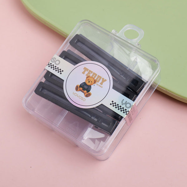 TEDDY ISLAND Series Versatile Boxed Waterdrop Duck Clips -8PCS