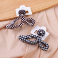 Plaid Neck Tie Acrylic claw