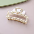 Pearl Square Acrylic Claw Clip