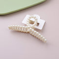 Pearl Cross Acrylic Claw Clip