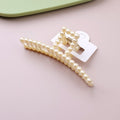 Pearl line acrylic claw clip