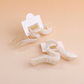 Dotted wavy claw clip