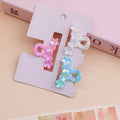 Medium-sized Laser Flower Hair Claw Clip - 3 Pieces
