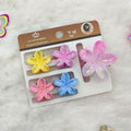Laser Plumeria Hair Claw Clip - 5 Pieces