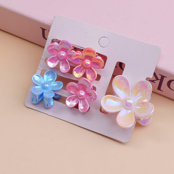 Laser Sunflower Hair Claw Clip - 5 Pieces