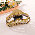 Coffee Leopard Series – Cloud Acrylic Claw Clip – 13cm
