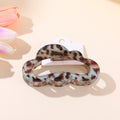 Coffee Leopard Series – Cloud Acrylic Claw Clip – 11cm