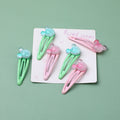 Gradient color bear children's hair clip-6pcs