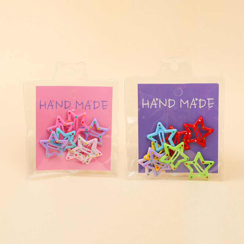 Bag of children's alloy oil clip-8PCS