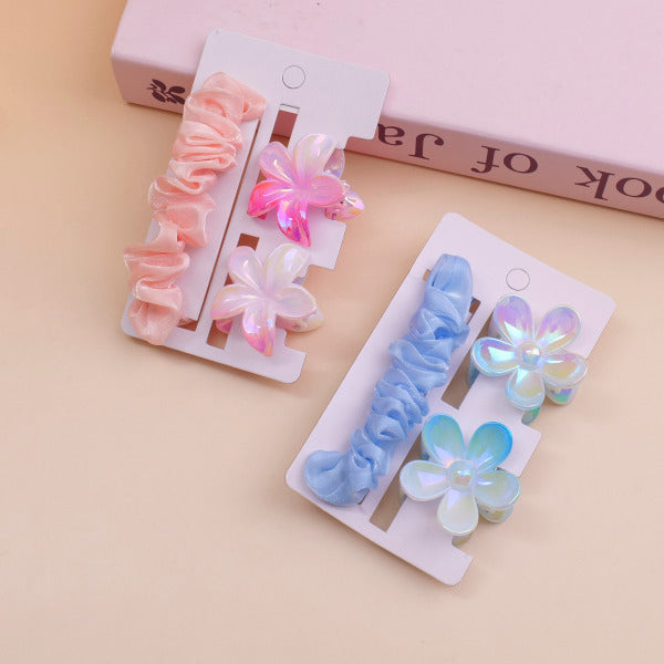 Plumeria Hair Accessory Set - 3 Pieces