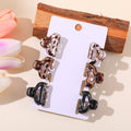Coffee Leopard Series – Half-Round Small Claw Clips – 6pcs