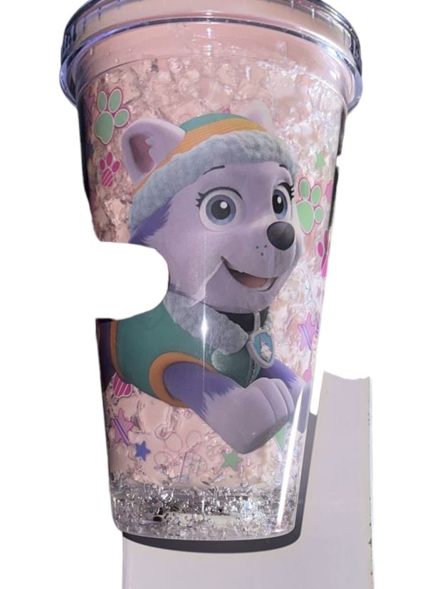 Bubble bottle white dog
