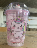 Unicorn with flower bottle