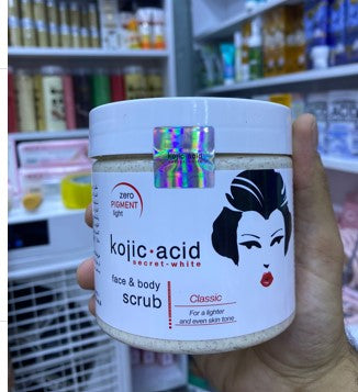 Kojic face and body scrub