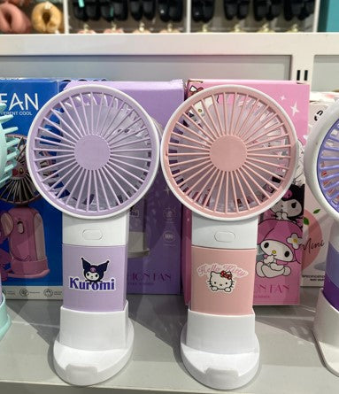 Kuromi and mylody hand held fan