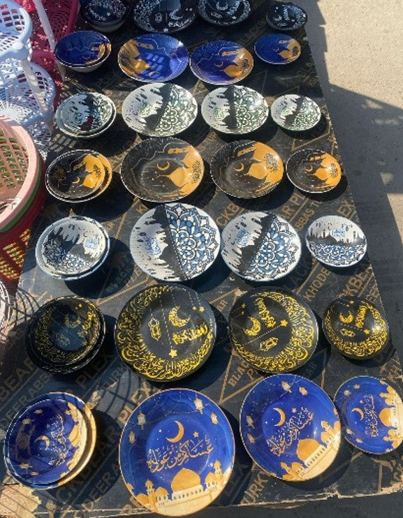 Ramadan descorated plates Meduim