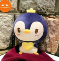 cute blue penguin plush toy