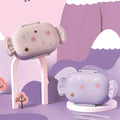 Candy shaped two grids lunch box-including fork & spoon