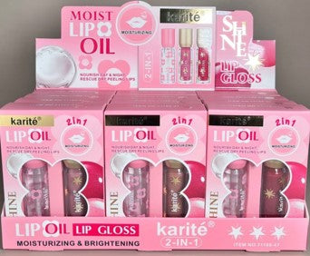two in one lip oil and lip gloss