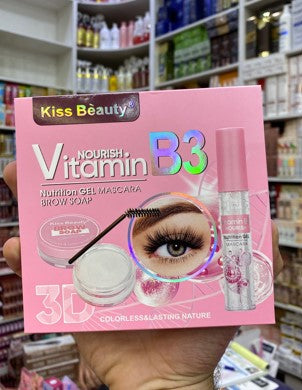 pink Eyebrow gel and mascara