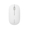 Metal mouse wheel mute wireless mouse-white