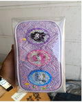 Purpule with thrree picture pen case