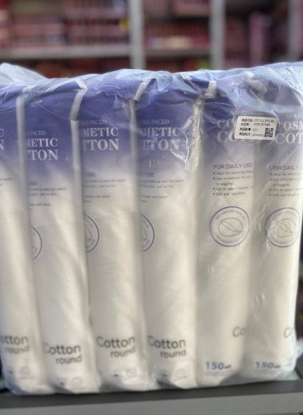 Purpule and white cotton pad