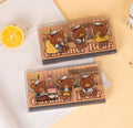 Caramel happy bear acrylic clip 3pcs