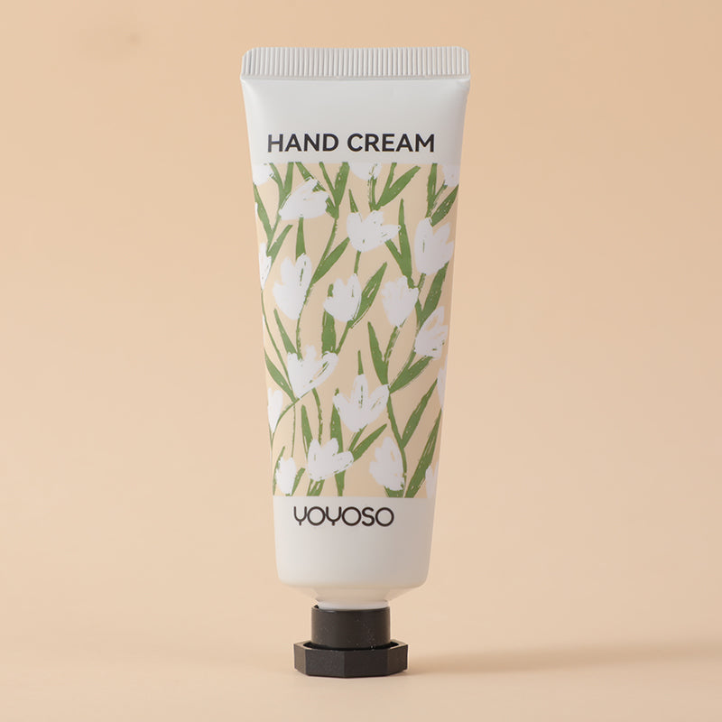 Colourful white orchid nourishing hand cream