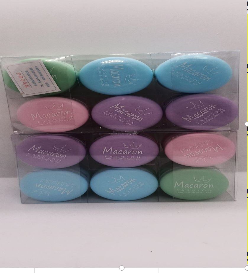 Macaron series nail polish remover 3