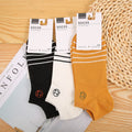Stylish trendy preppy style inwrought men's socks