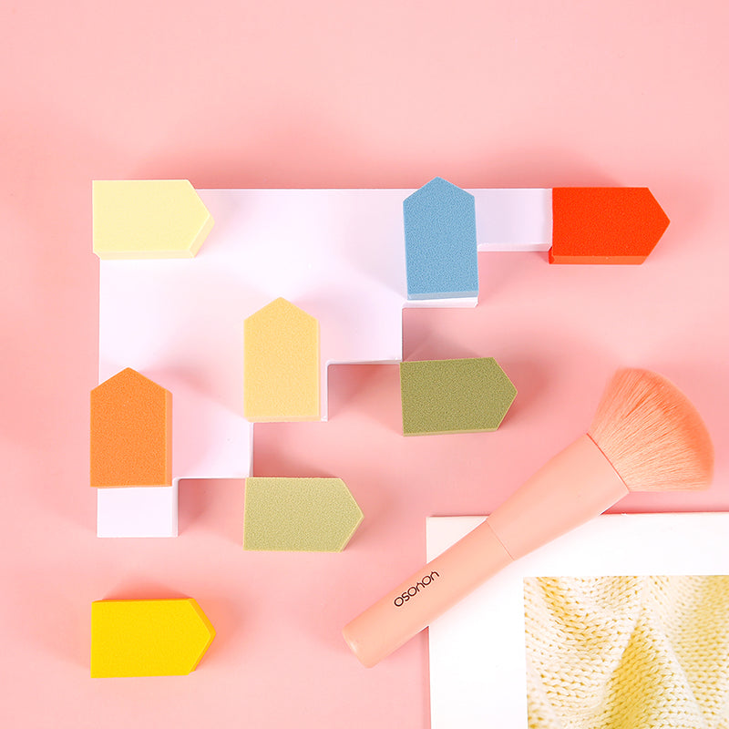 Boxed square powder puff - 12 pcs