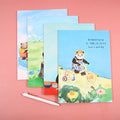 Panda Travels B5 car line notebook(2 sets)