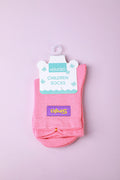 Letter cloth tag kids' mid-calf length socks