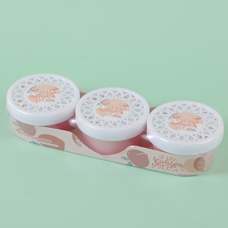 Air freshener fragrance balm 3pcs-peach oolong