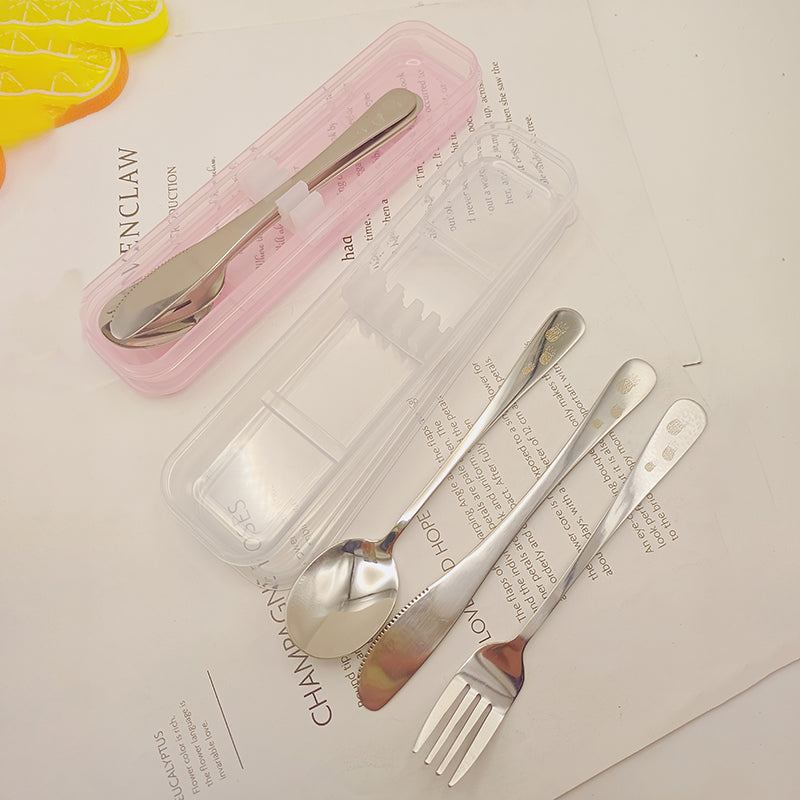 Fruit series three-piece cutlery set-including knife & fork & spoon