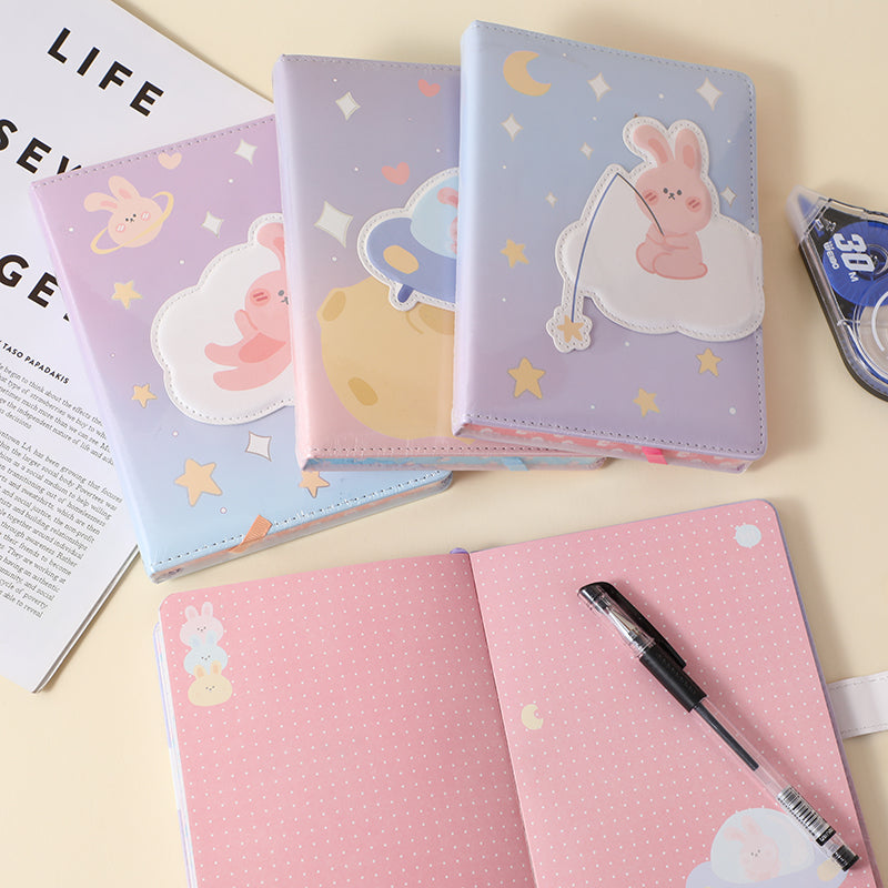 Colored page rabbit planet bullet journal B6-112 sheets