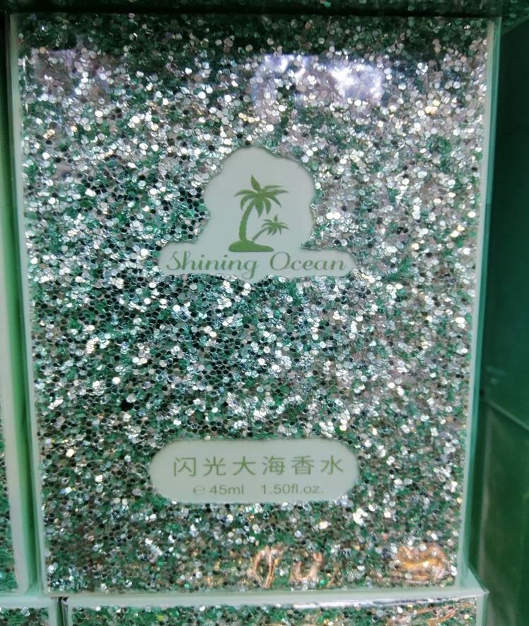 Shining ocean glitter green perfum
