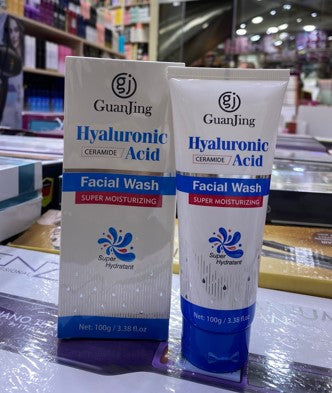 blue hyaluronic acid fcaial wash