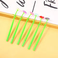 Crystal rose silicone shaking gel pen-blue
